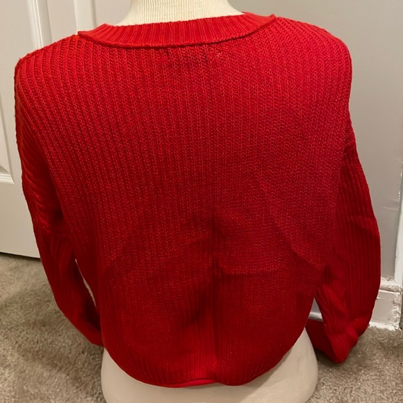 Wild Fable red cropped sweater - Picture 2 of 3